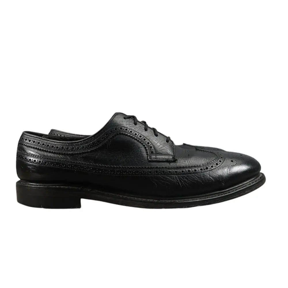Hy Test Shoes Mens 8.5 Oxford Derby Wingtip Brogue Safety Work Leather Classic